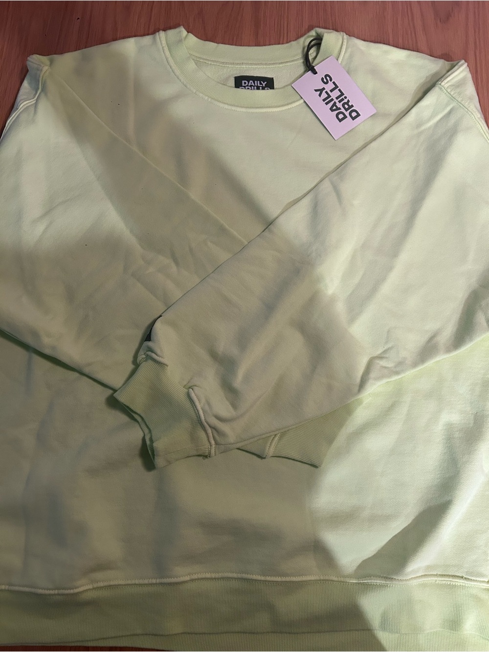 Daily Drills Oversized Crew Sweatshirt - Zilker Green Size M/L NWT